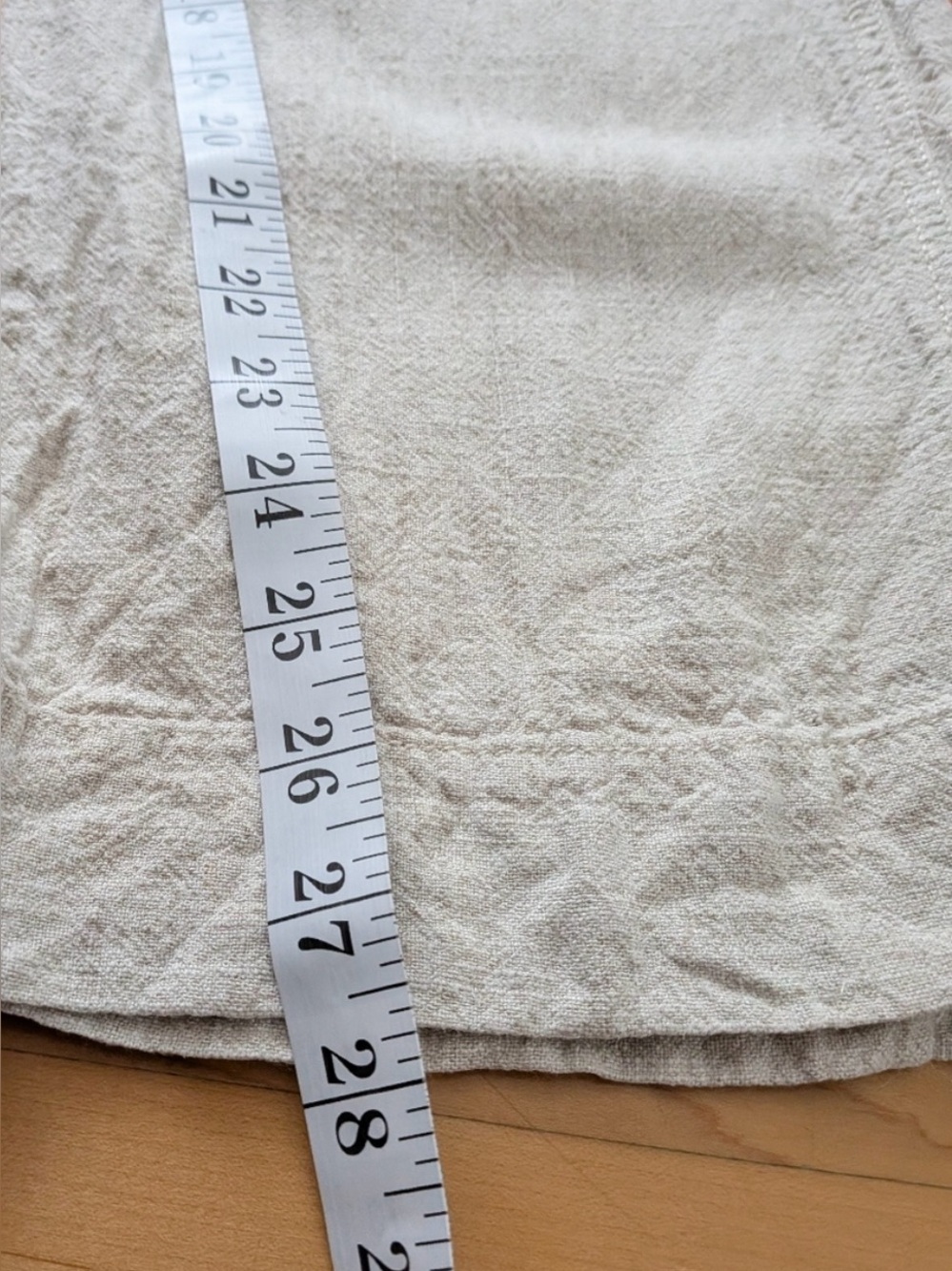 Briggs Linen Blend High Waisted Wide Leg Pants Oatmeal cream Large - Picture 2 of 9